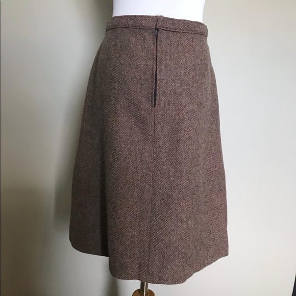 Vintage handmade wool a-line midi skirt - Picture 4 of 5
